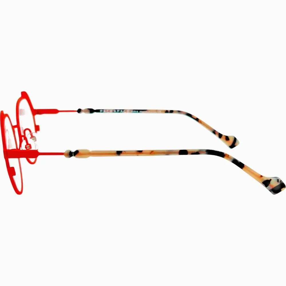 Face A Face Cilaos 1 Womens Metal Eyeglass Frame 9130 Violet Orange Fluor 47-20